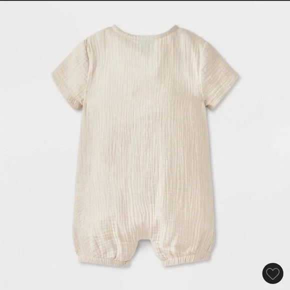 Baby Boy’s 2pc Disney Winnie the Pooh Romper and Hat set - Oatmeal 12M - Picture 2 of 4